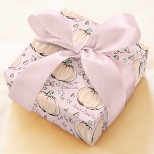Papier Cadeau Pastel Pink Sweet Little Citrouille Baby