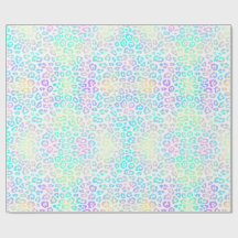 Pastel Rainbow Leopard Motif