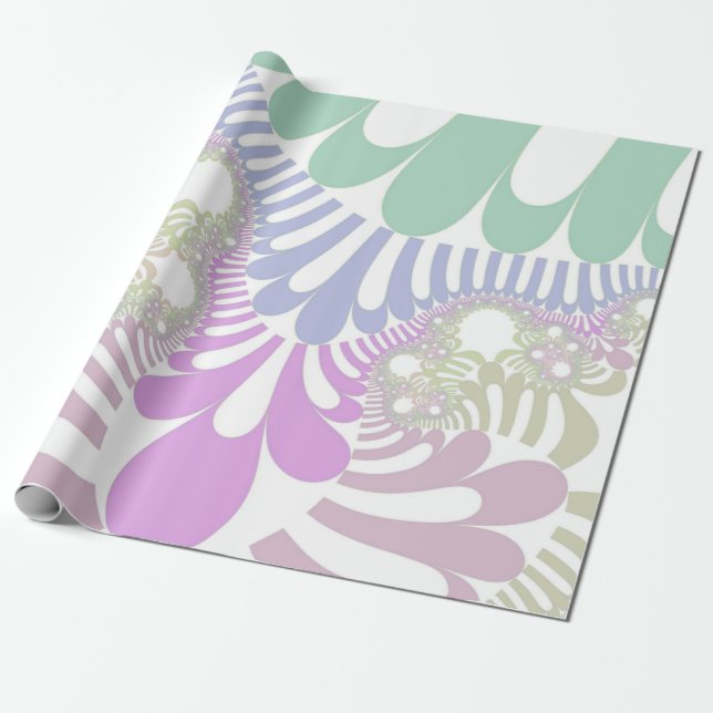 Papier Cadeau Pastel Rainbow Mod (Déroulé)