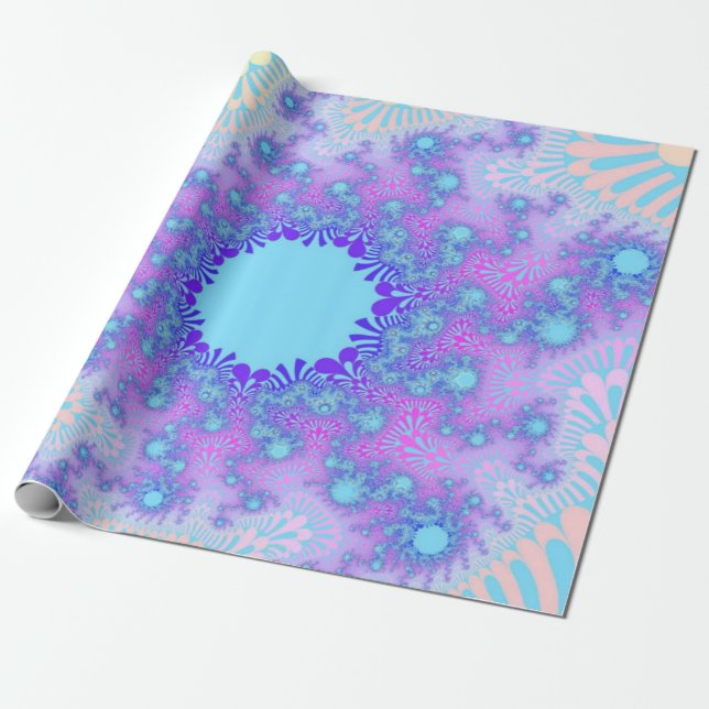 Papier Cadeau Pastel Sky Sunburst (Déroulé)
