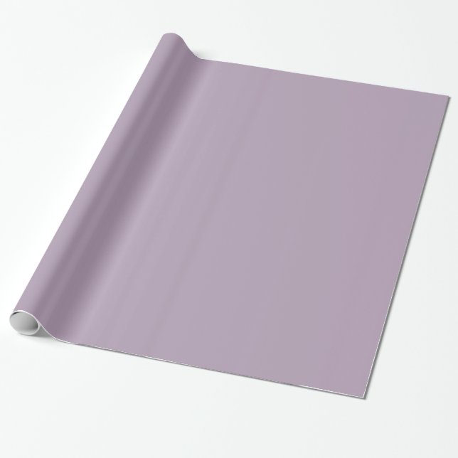 Papier Cadeau Pastel violet couleur solide brillant ou mat (Déroulé)