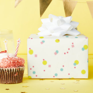 Papier Cadeau Pastels Colorés Confetti Dots Oh Quel Vacances Amu