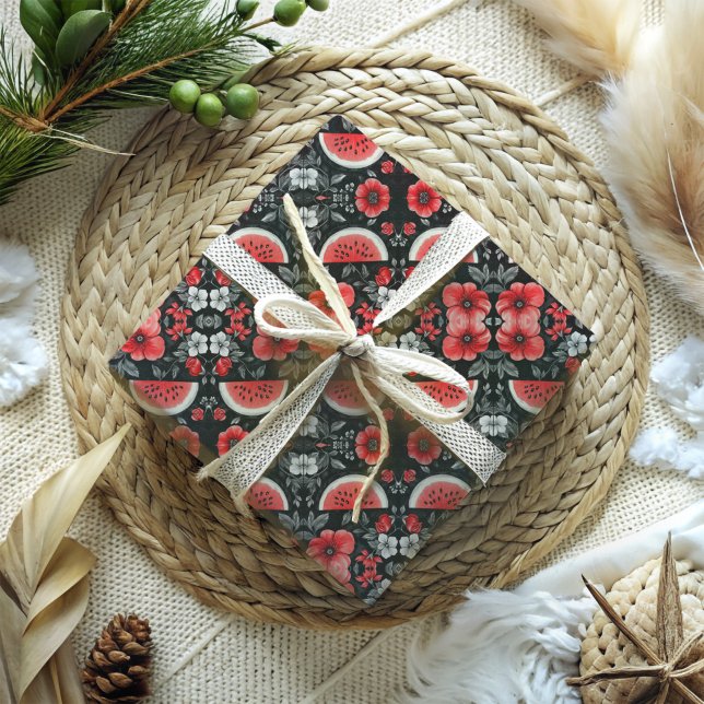 Papier Cadeau Pastèque de Palestine (Free Palestine Watermelon Wrapping Paper )