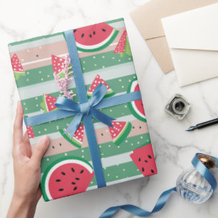 Papier Cadeau Pastèque juteuse