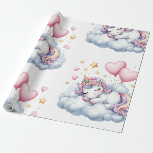 Papier Cadeau Pastrl Unicorne
