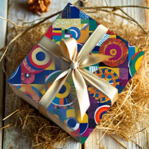 Patchwork géométrique vibre Cadeaux afro-américain