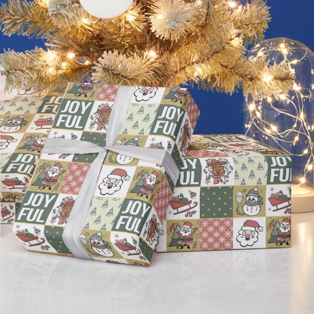 Papier Cadeau Patchwork Noël (Vacances)