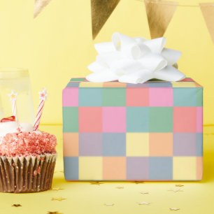 Papier Cadeau Pâte multicolore "harlequin" matte