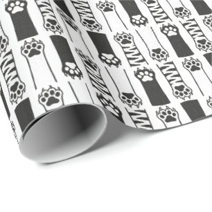 Papier Cadeau Pâtes de chat