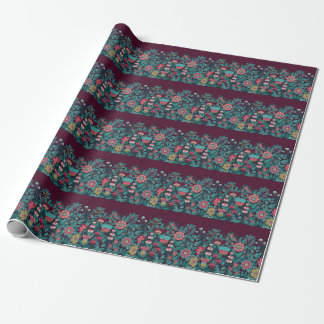 Papier Cadeau Patrimoine Floral : Main Tirée Élégance Vintage