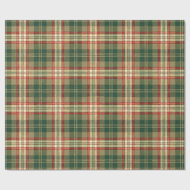Papier Cadeau Patrimoine Tartan (Plat)