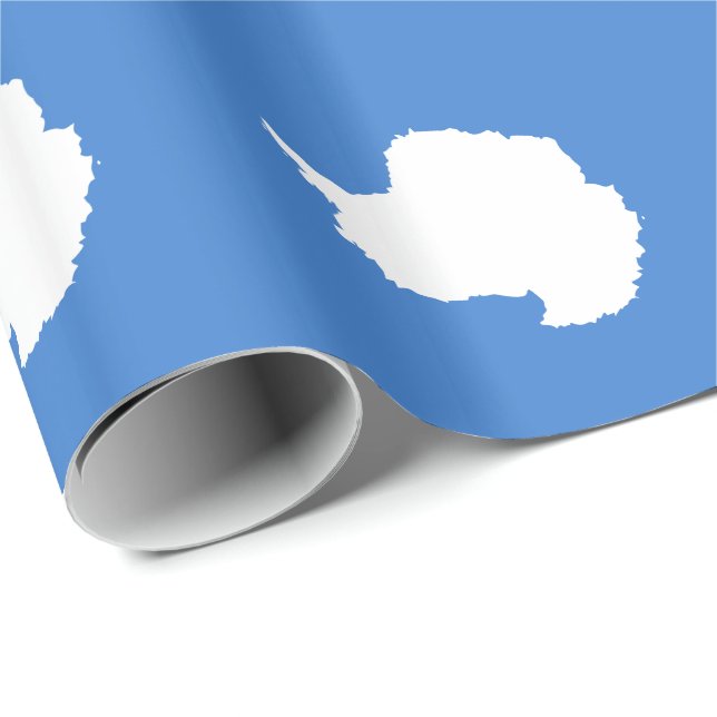 Papier Cadeau Patriotic Antarctica Flag (Coin rond)