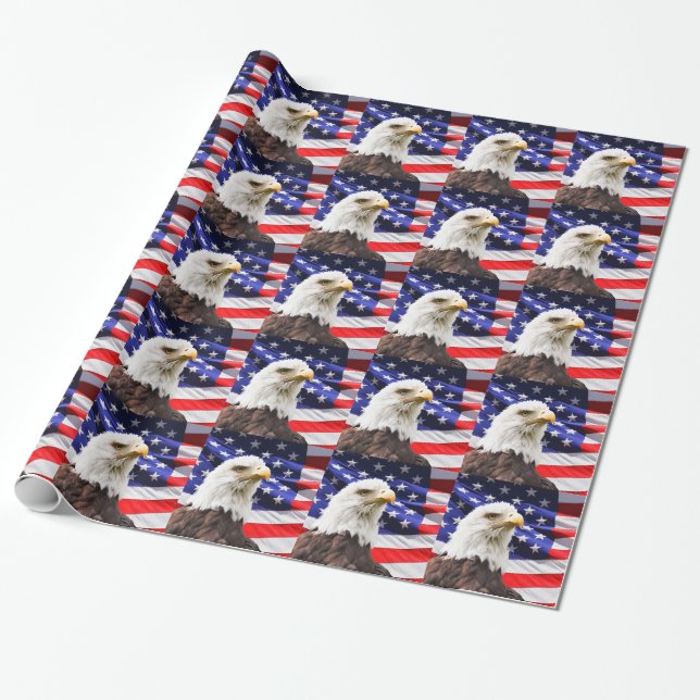 Papier Cadeau Patriotique (Déroulé)