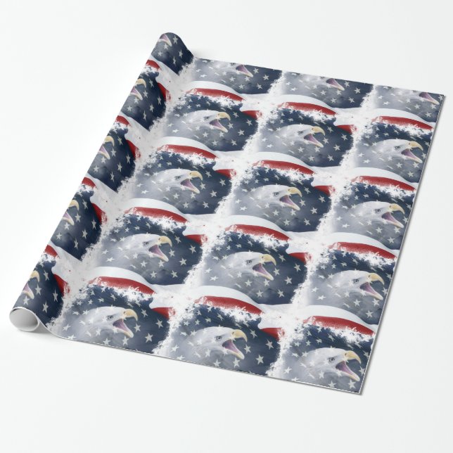 Papier Cadeau Patriotique (Déroulé)