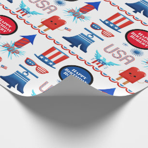Papier Cadeau Patriotique personnalisé