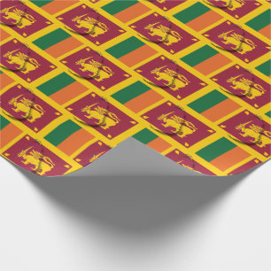 Papier Cadeau Patriotique SRI LANKA DRAPEAU
