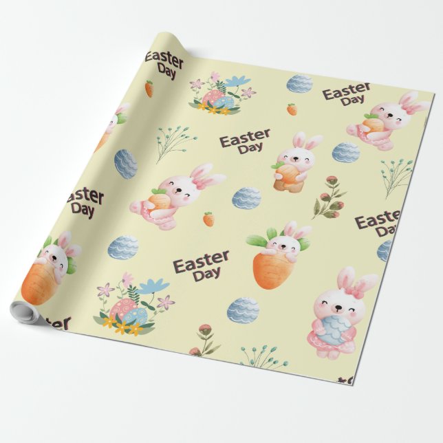 Papier Cadeau Patters de Rabbit (Déroulé)
