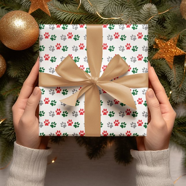 Papier Cadeau Pattes de Noël (Créateur téléchargé)