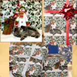 Papier Cadeau Patton's Christmas - Chat / Kitten Wrapping Papier<br><div class="desc">Patton's Fun Filled Christmas - Wrapping Paper. Patton et son frère Buffington étaient des chattes secourues avec notre secourt. Ils sont maintenant dans leur Forever Homes.</div>
