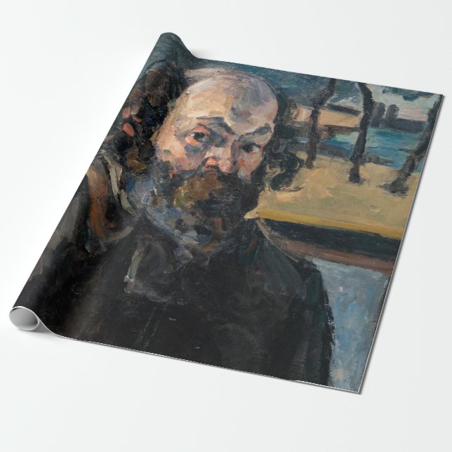 Papier Cadeau Paul Cezanne - Autoportrait (Déroulé)
