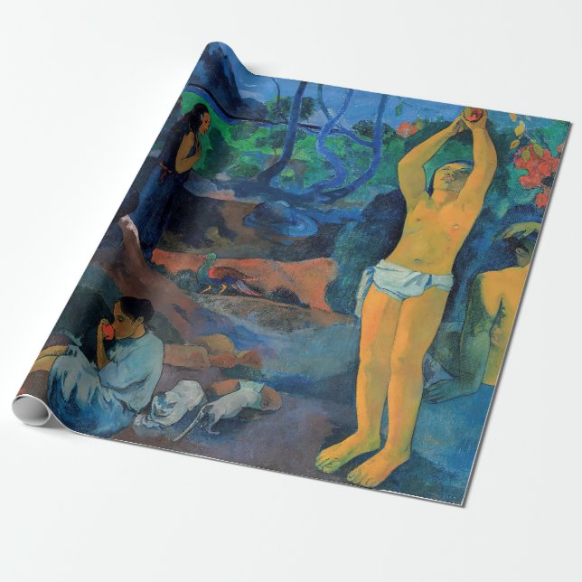 Papier Cadeau Paul Gauguin - D'Où Sommes-Nous Venus ? (Déroulé)