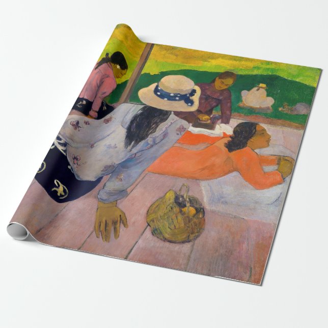 Papier Cadeau Paul Gauguin - La Sieste (Déroulé)