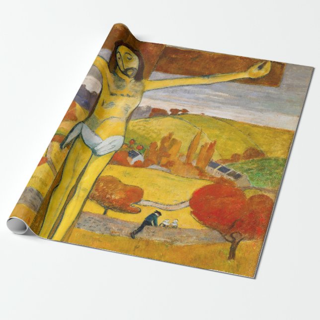 Papier Cadeau Paul Gauguin - Le Christ Jaune (Déroulé)