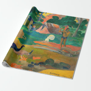 Papier Cadeau Paul Gauguin - Paysage avec Peacocks / Matamoe