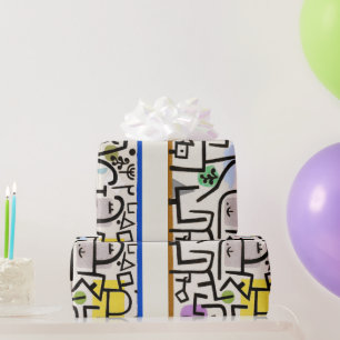 Papier Cadeau Paul Klee "Port riche" Moderne Abstrait