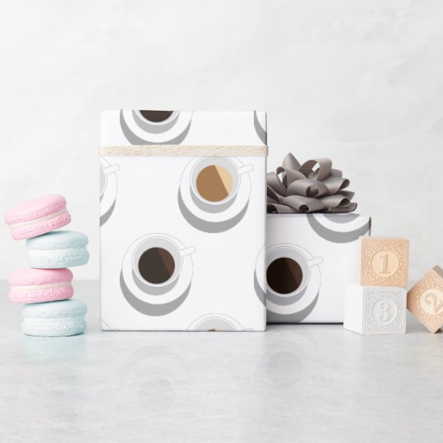 Papier Cadeau Pause café. (Baby Shower)