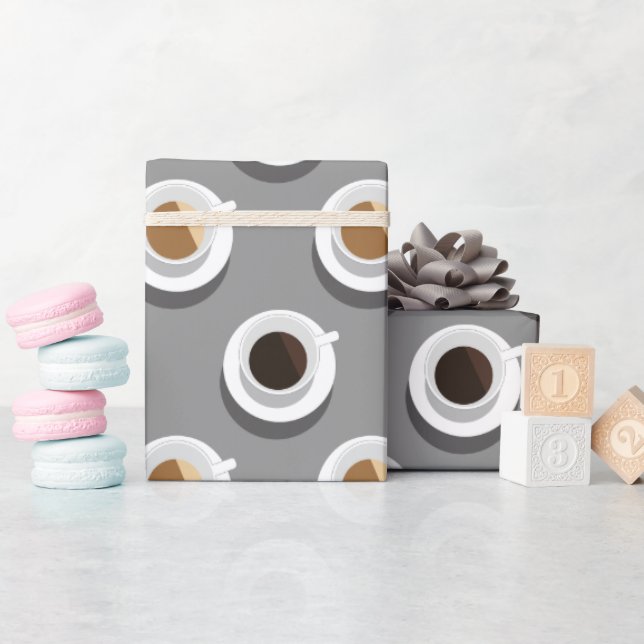 Papier Cadeau Pause café. (Baby Shower)