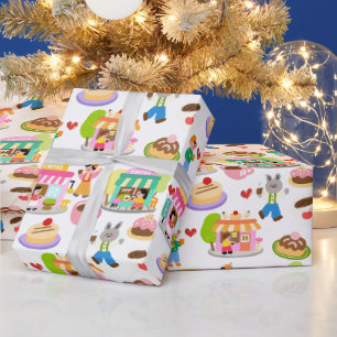 Papier Cadeau Pause Café (LISER CI-DESSOUS)
