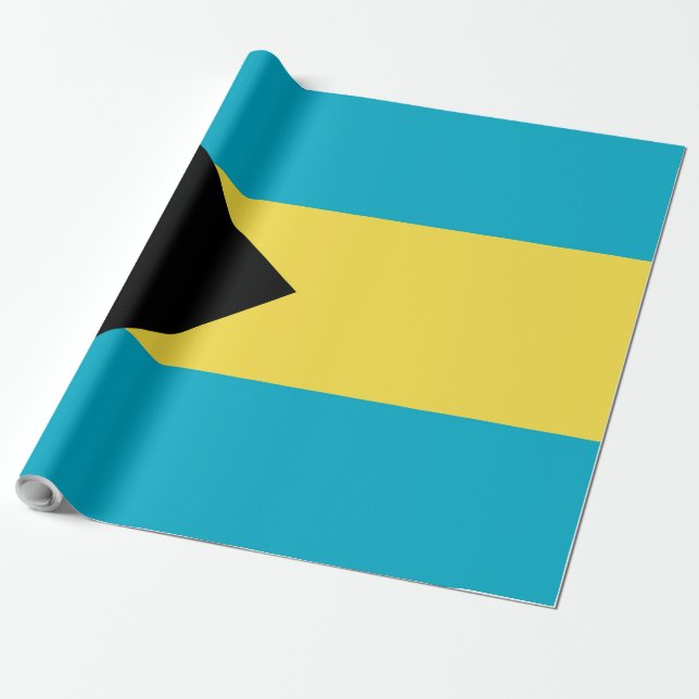 Papier Cadeau pavillon des Bahamas (Déroulé)