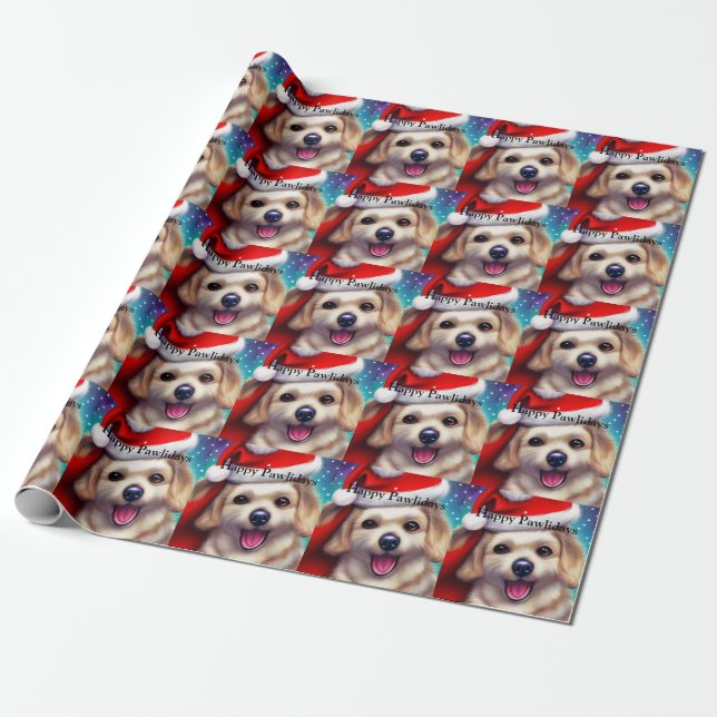 Papier Cadeau Pawlidays chics (Déroulé)