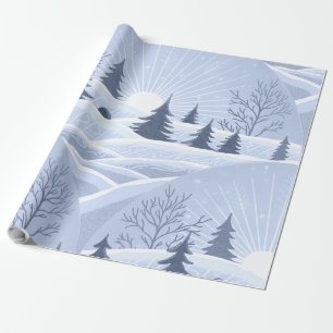 Papier Cadeau Paysage hivernal