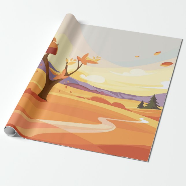 Papier Cadeau Paysage naturel (Déroulé)