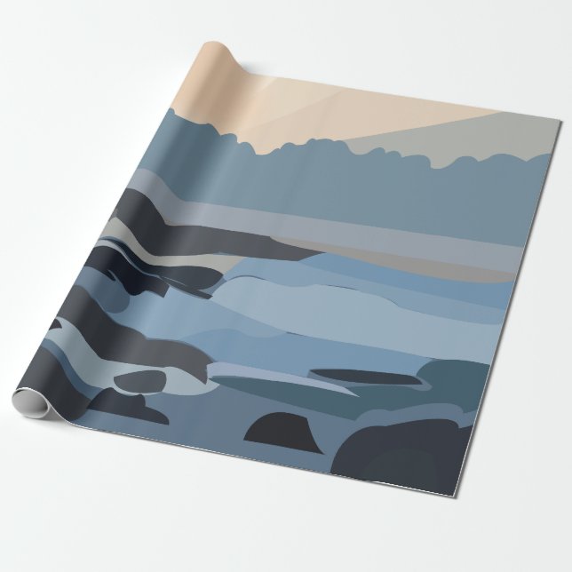 Papier Cadeau Paysage naturel Ocean Sea Sky (Déroulé)