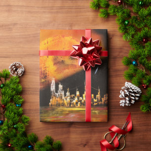 Papier Cadeau Paysage planétaire