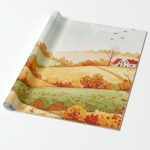 Papier Cadeau Paysage rural