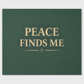 Papier Cadeau Peace Finds Me Christian Faith Design