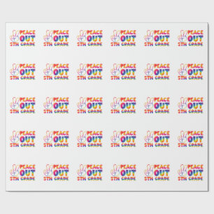 Papier Cadeau Peace Out Teinture de 5e année Teinture de Dernier