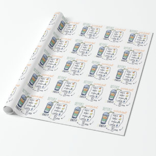 PAPIER CADEAU PEACH MANGO ESINACH EAU SMOOTHIE ALIMENTS SAINS F