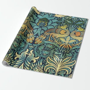 Papier Cadeau Peacock Et Dragon William Morris