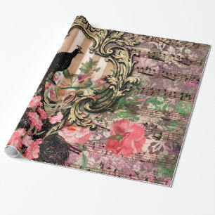 Papier Cadeau Peacock vintage pour toutes les occasions