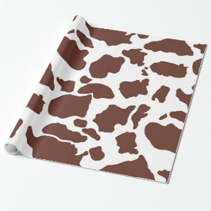 Papier Cadeau peau Brown de vache  Papier à envelopper
