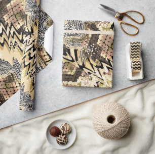 Papier Cadeau Peau de serpent, tigre