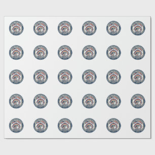 Papier Cadeau Pêche à la liberté Patriotique Patriotique Hobby V