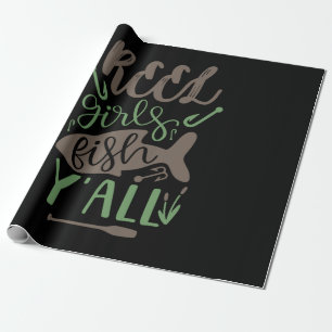 Papier Cadeau Pêche Art Real Girls Fish Yall