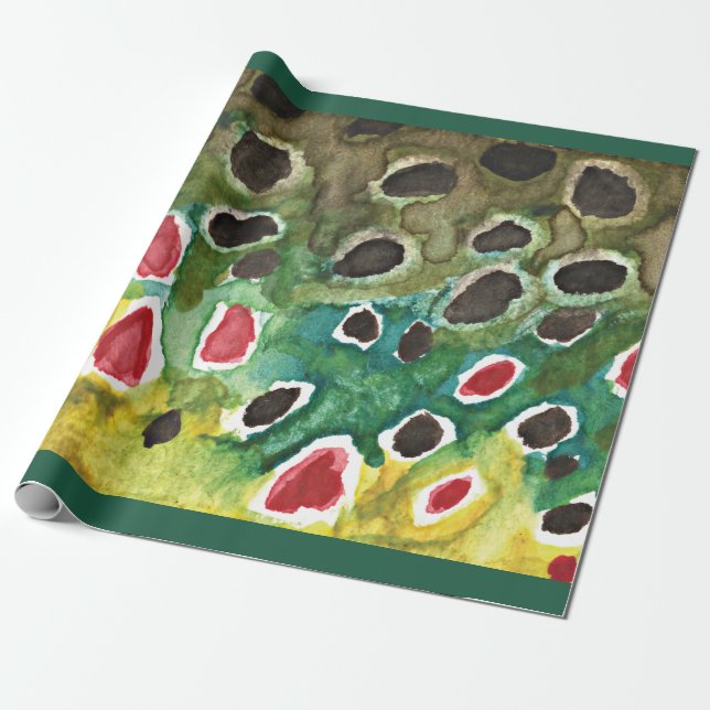 Papier Cadeau Pêche Brown à la truite, Ichthyologie (Déroulé)