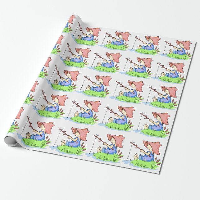 Papier Cadeau Pêche des garçons (Déroulé)